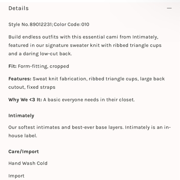 Intimately Free People | Teagan Swit Cami - Picture 5 of 5